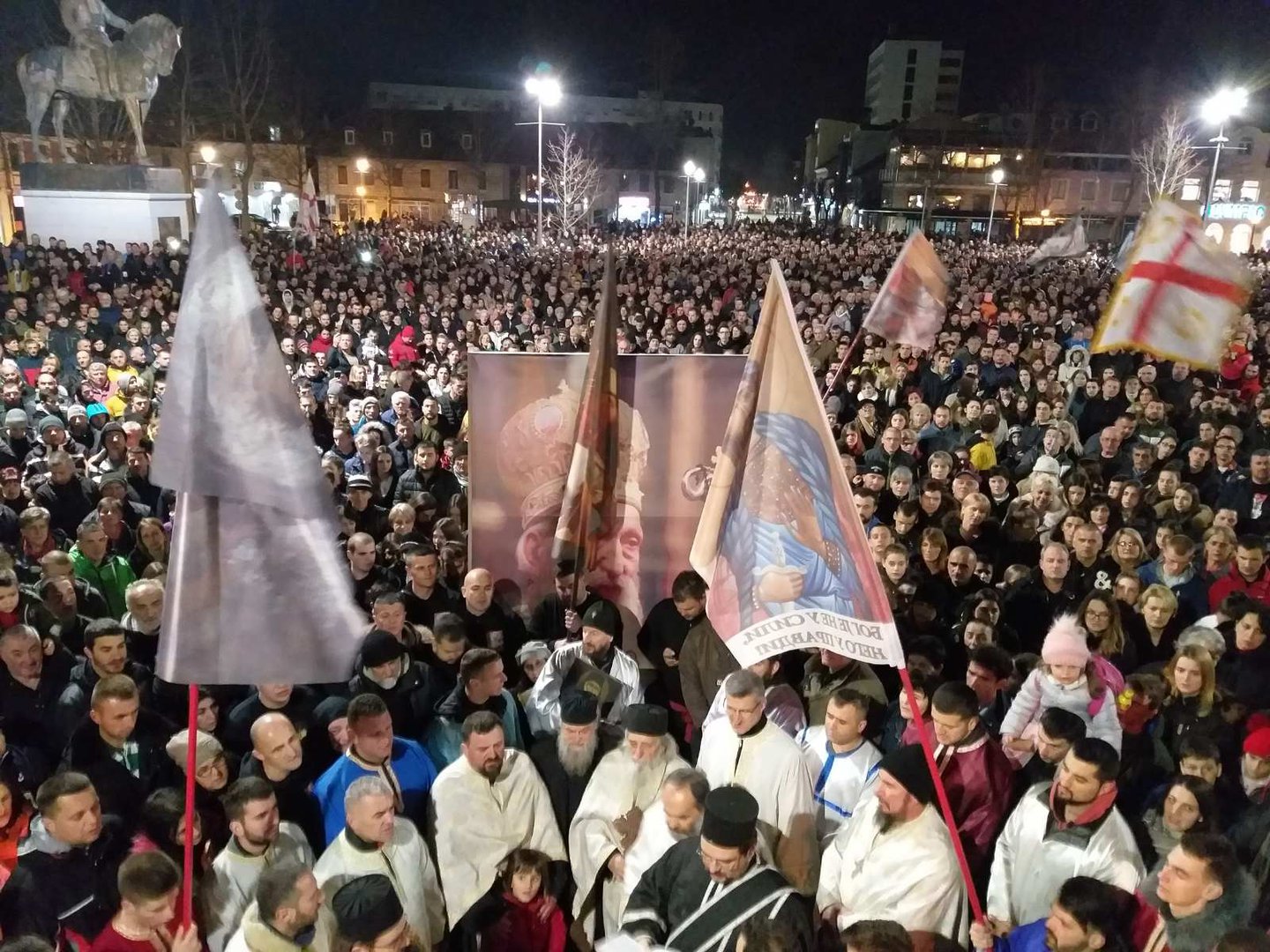 Sa litije u Nikšiću